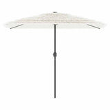 Vidaxl parasol met stalen paal 300x200x250 cm wit