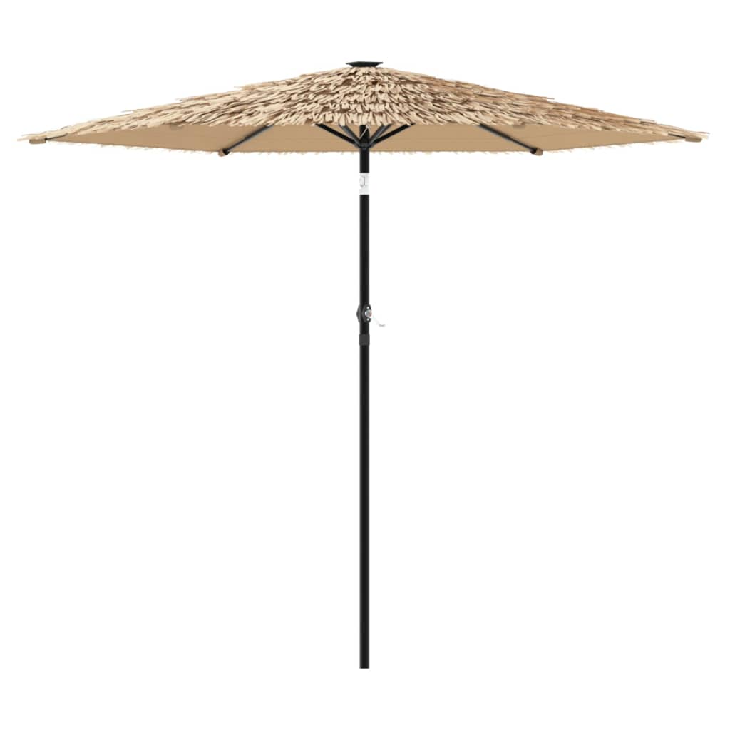 Vidaxl parasol met stalen paal 268x268x226 cm bruin