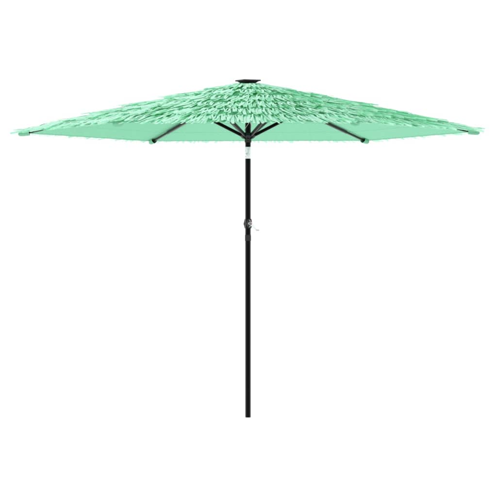 Vidaxl parasol met stalen paal 288x288x225 cm groen