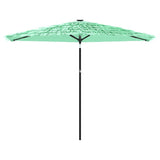 Vidaxl parasol met stalen paal 288x288x225 cm groen
