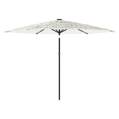 Vidaxl parasol met stalen paal 288x288x225 cm wit