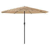 Vidaxl parasol met stalen paal 324x324x247 cm bruin