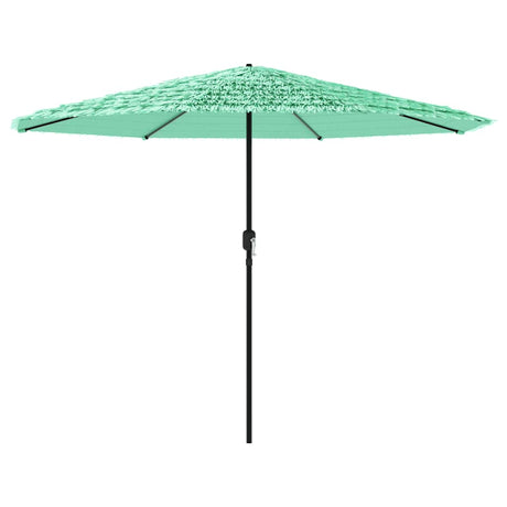 Vidaxl parasol met stalen paal 324x324x247 cm groen