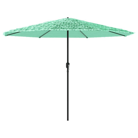 Vidaxl parasol met stalen paal 388x388x248 cm groen
