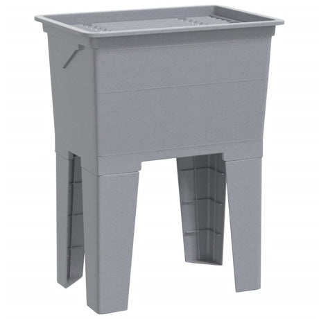 Vidaxl waskuip 59x41x75 cm hars grijs