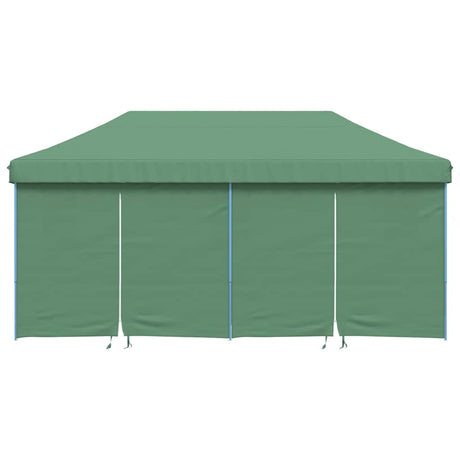 Vidaxl partytent inklapbaar pop-up met 4 zijwanden groen