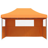 Vidaxl partytent inklapbaar pop-up met 3 zijwanden oranje