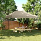 Vidaxl partytent inklapbaar pop-up 410x279x315 cm taupe