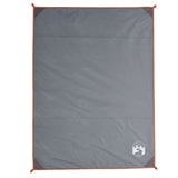 Vidaxl picknickkleed met haringen 205x155 cm grijs en oranje