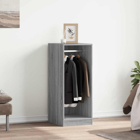 Vidaxl kledingkast 48x41x102 cm bewerkt hout grijs sonoma eikenkleurig