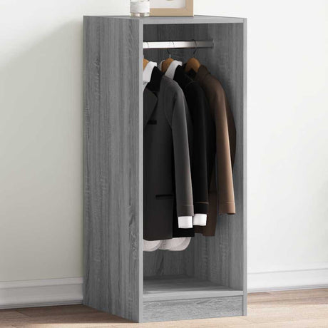 Vidaxl kledingkast 48x41x102 cm bewerkt hout grijs sonoma eikenkleurig