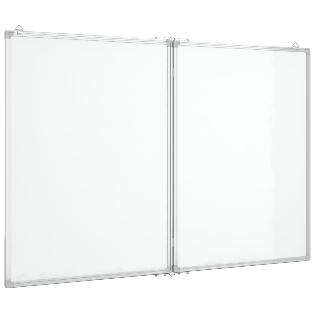 VidaXL Whiteboard magnetisch inklapbaar 100x80x1,7 cm aluminium