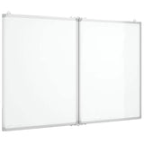Vidaxl whiteboard magnetisch inklapbaar 100x80x1,7 cm aluminium