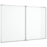 Vidaxl whiteboard magnetisch inklapbaar 100x80x1,7 cm aluminium