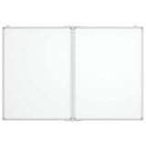 Vidaxl whiteboard magnetisch inklapbaar 100x80x1,7 cm aluminium
