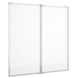 VidaXL Whiteboard magnetisch inklapbaar 100x100x1,7 cm aluminium