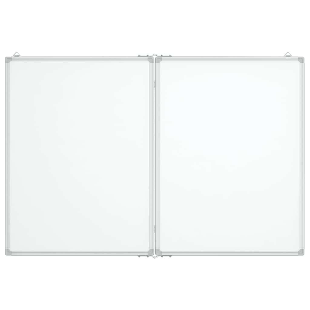 VidaXL Whiteboard magnetisch inklapbaar 120x80x1,7 cm aluminium