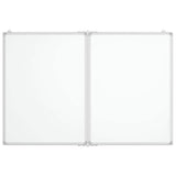 Vidaxl whiteboard magnetisch inklapbaar 120x80x1,7 cm aluminium