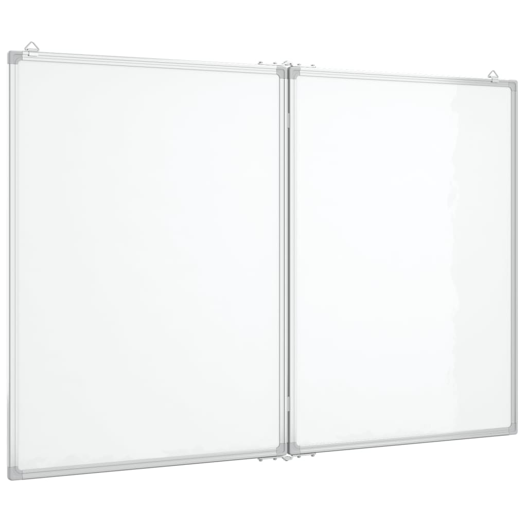 VidaXL Whiteboard magnetisch inklapbaar 120x100x1,7 cm aluminium