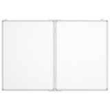 VidaXL Whiteboard magnetisch inklapbaar 120x100x1,7 cm aluminium