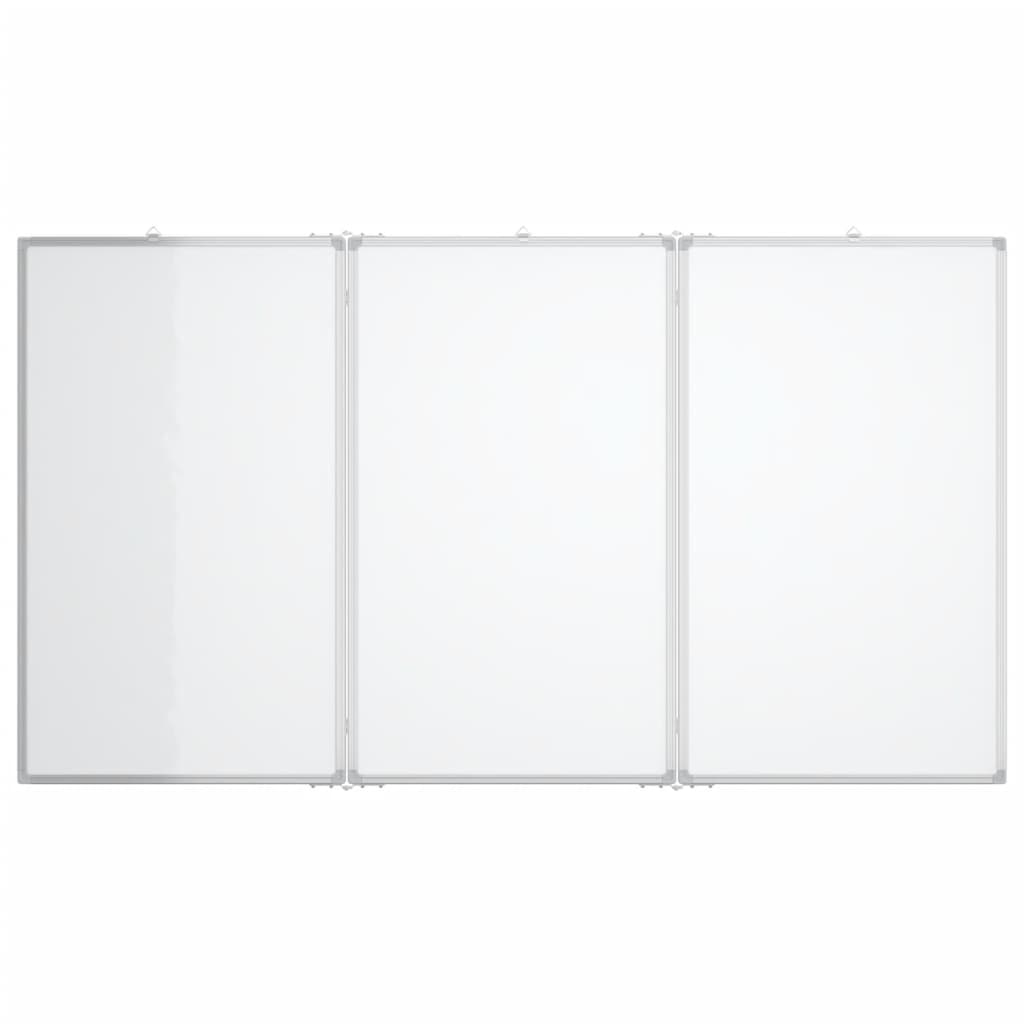 VidaXL Whiteboard magnetisch inklapbaar 120x100x1,7 cm aluminium