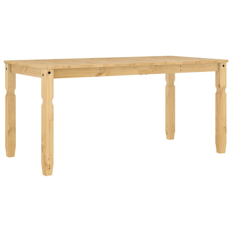 Vidaxl eettafel corona 160x80x75 cm massief grenenhout