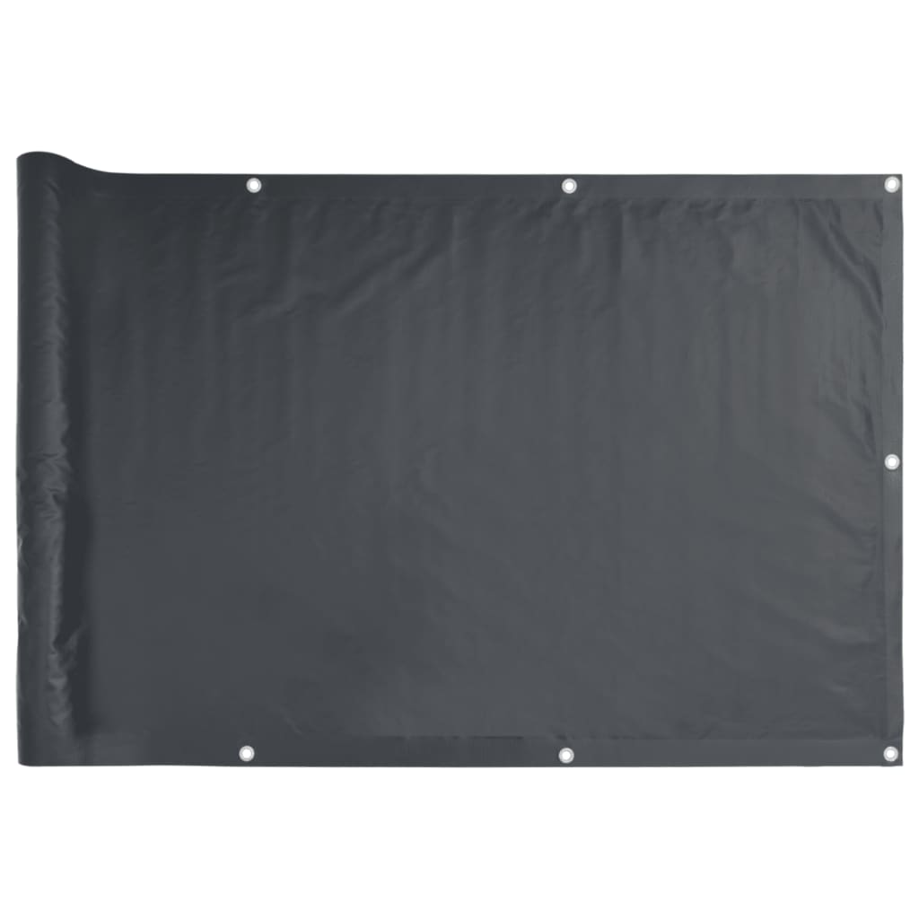 VidaXL Balkonscherm 800x75 cm PVC antracietkleurig