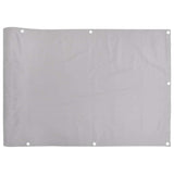 Vidaxl balkonscherm 500x75 cm pvc grijs