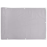 Vidaxl balkonscherm 700x75 cm pvc grijs