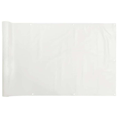 Vidaxl balkonscherm 300x75 cm pvc wit