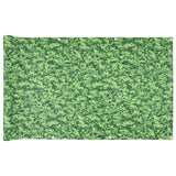 VidaXL Balkonscherm plantpatroon 400x75 cm PVC groen