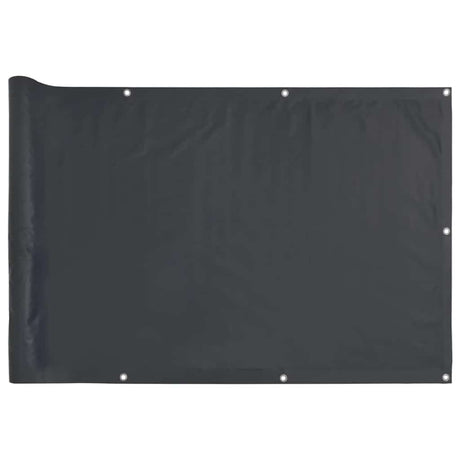 Vidaxl balkonscherm 400x90 cm pvc antracietkleurig