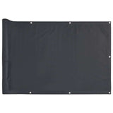 Vidaxl balkonscherm 500x90 cm pvc antracietkleurig