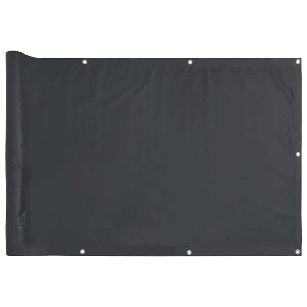 Vidaxl balkonscherm 600x90 cm pvc antracietkleurig