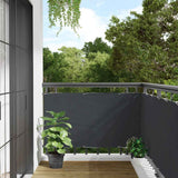 Vidaxl balkonscherm 600x90 cm pvc antracietkleurig