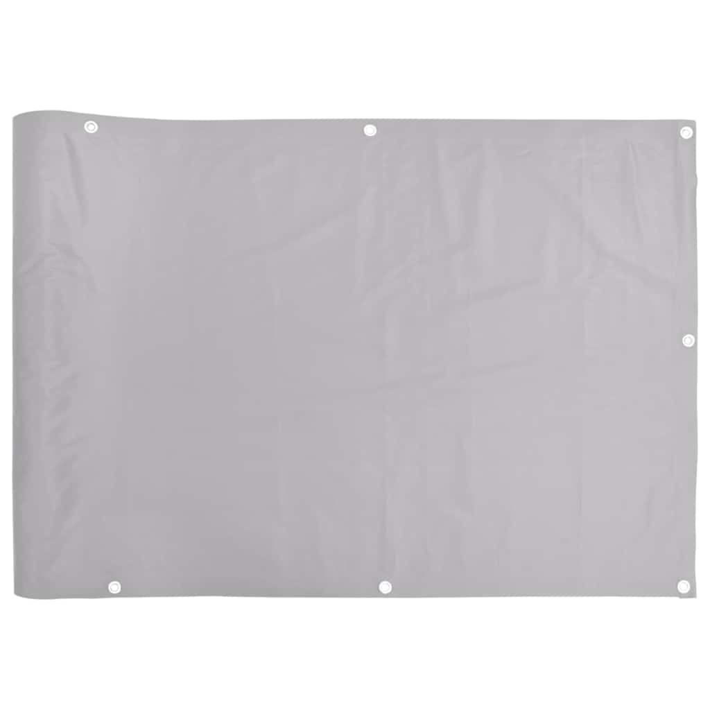 Vidaxl balkonscherm 500x90 cm pvc grijs