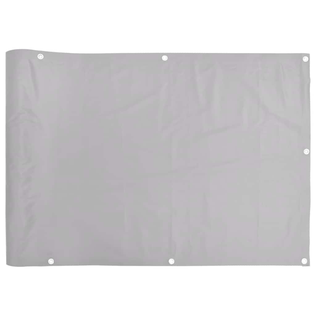 Vidaxl balkonscherm 800x90 cm pvc grijs
