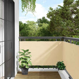 Vidaxl balkonscherm 700x90 cm pvc crèmekleurig