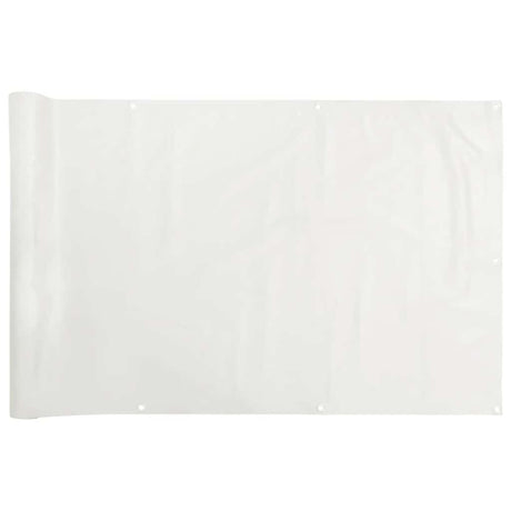 Vidaxl balkonscherm 400x90 cm pvc wit