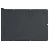 Vidaxl balkonscherm 500x120 cm pvc antracietkleurig
