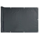 VidaXL Balkonscherm 800x120 cm PVC antracietkleurig