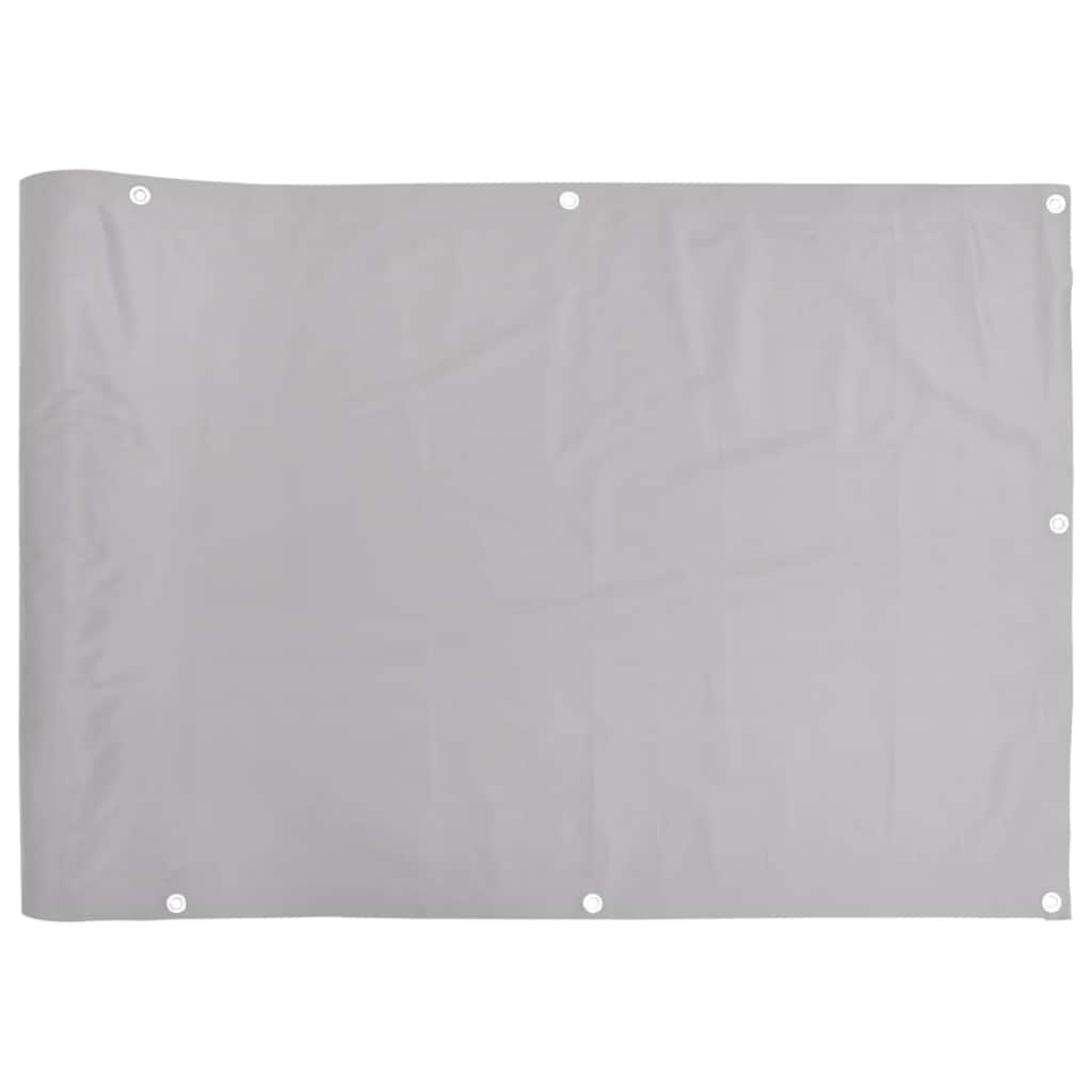 Vidaxl balkonscherm 300x120 cm pvc grijs