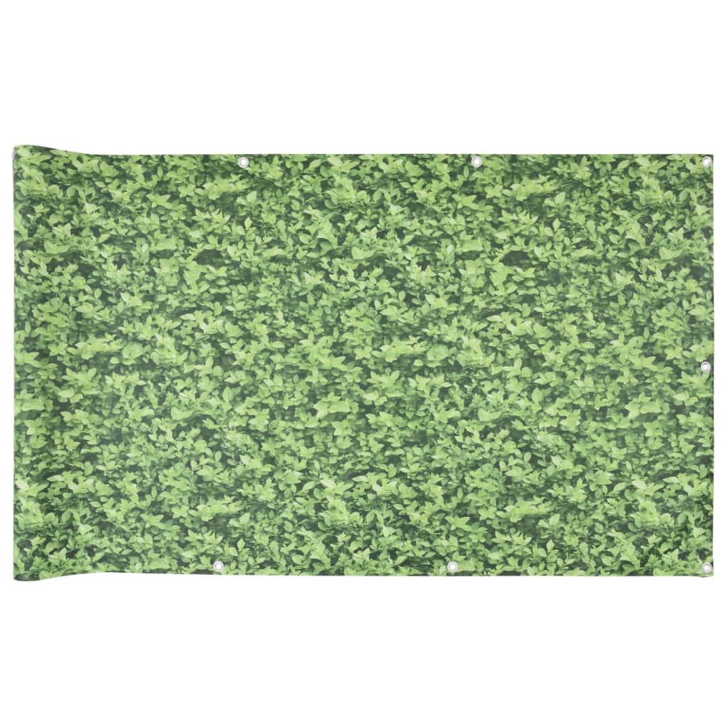 VidaXL Balkonscherm plantpatroon 700x120 cm PVC groen