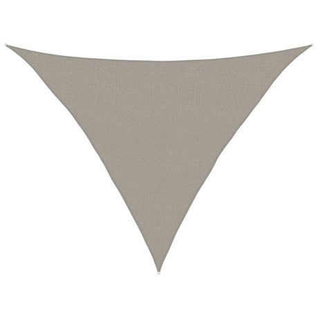 Vidaxl zonnezeil 160 g m² driehoekig 2,5x2,5x3,5 m hdpe lichtgrijs