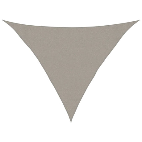Vidaxl zonnezeil 160 g m² driehoekig 3x3x4,2 m hdpe lichtgrijs