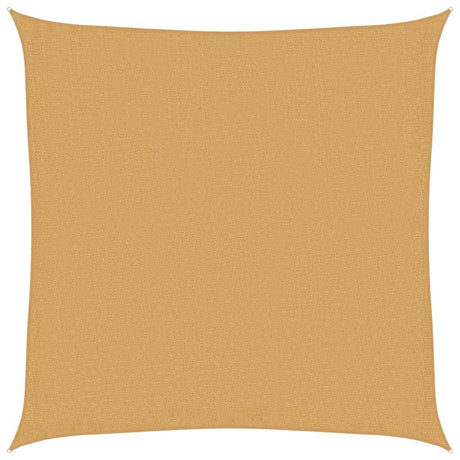 Vidaxl zonnezeil 160 g m² vierkant 2,5x2,5 m hdpe zandkleurig