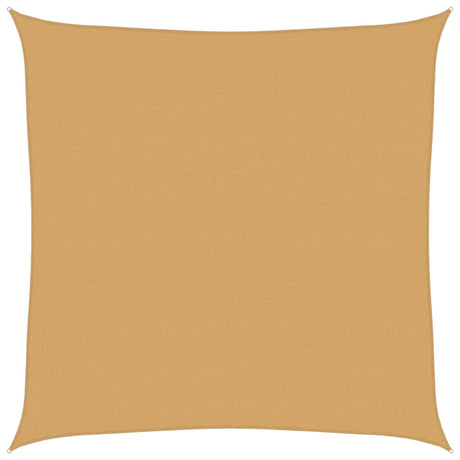 Vidaxl zonnezeil 160 g m² vierkant 5x5 m hdpe zandkleurig