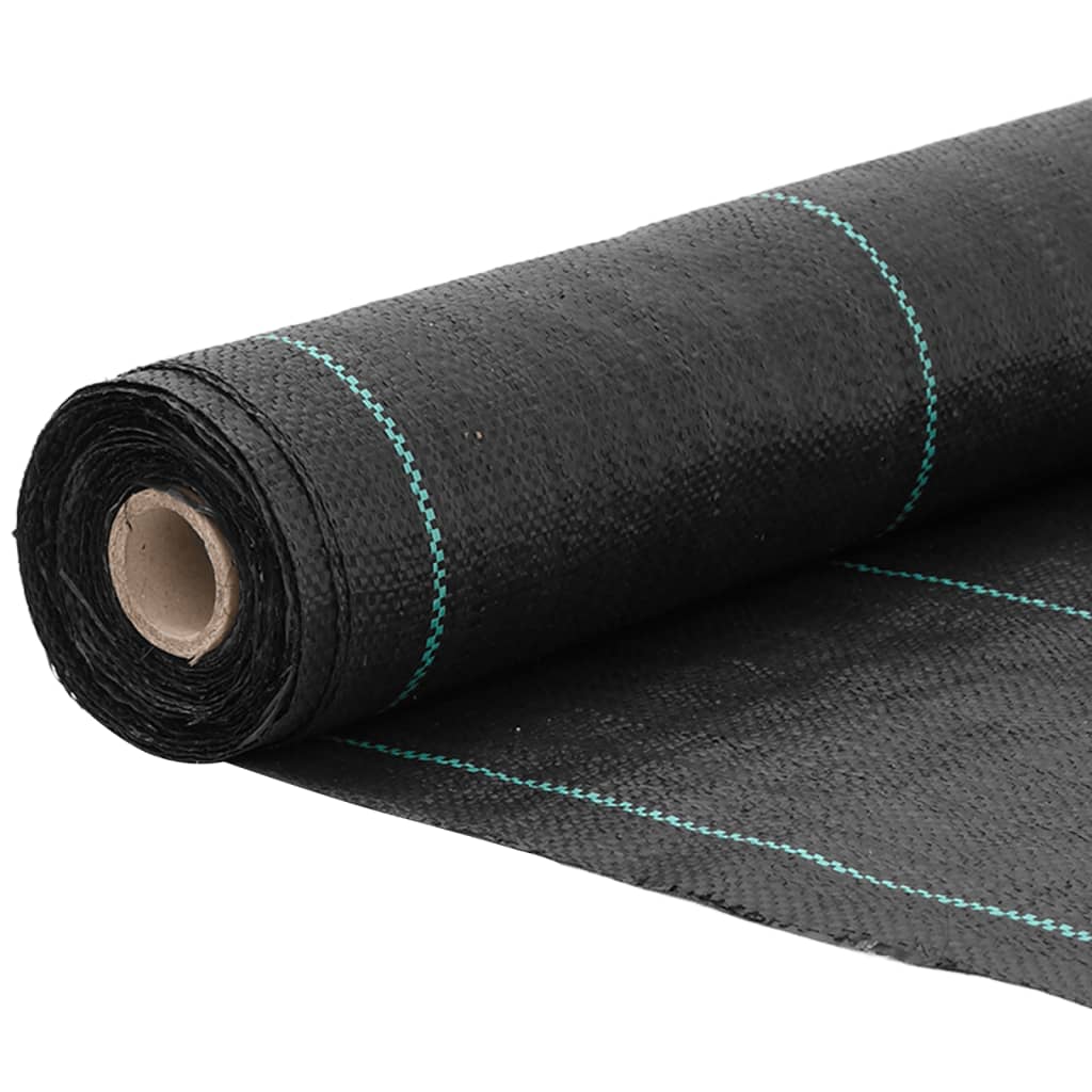 Vidaxl worteldoek 1,5x5 m polypropeen zwart