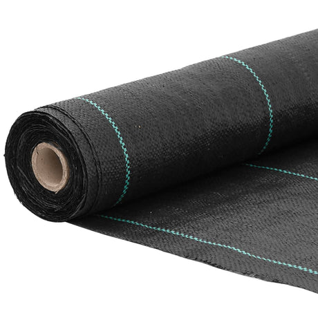 Vidaxl onkruidmembraan zwart 1,5x50 m pp