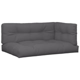 Vidaxl palletkussens 3 st stof antracietkleurig